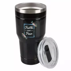 Lincoln Outfitters "Faith Over Fear" 30 oz. Religious Tumbler, Black - 89-631-0204 - Tumblers -Hearth & Home Store ecd9e88d91543e4537744a2515cb69b7d7d527c8 32631054 3