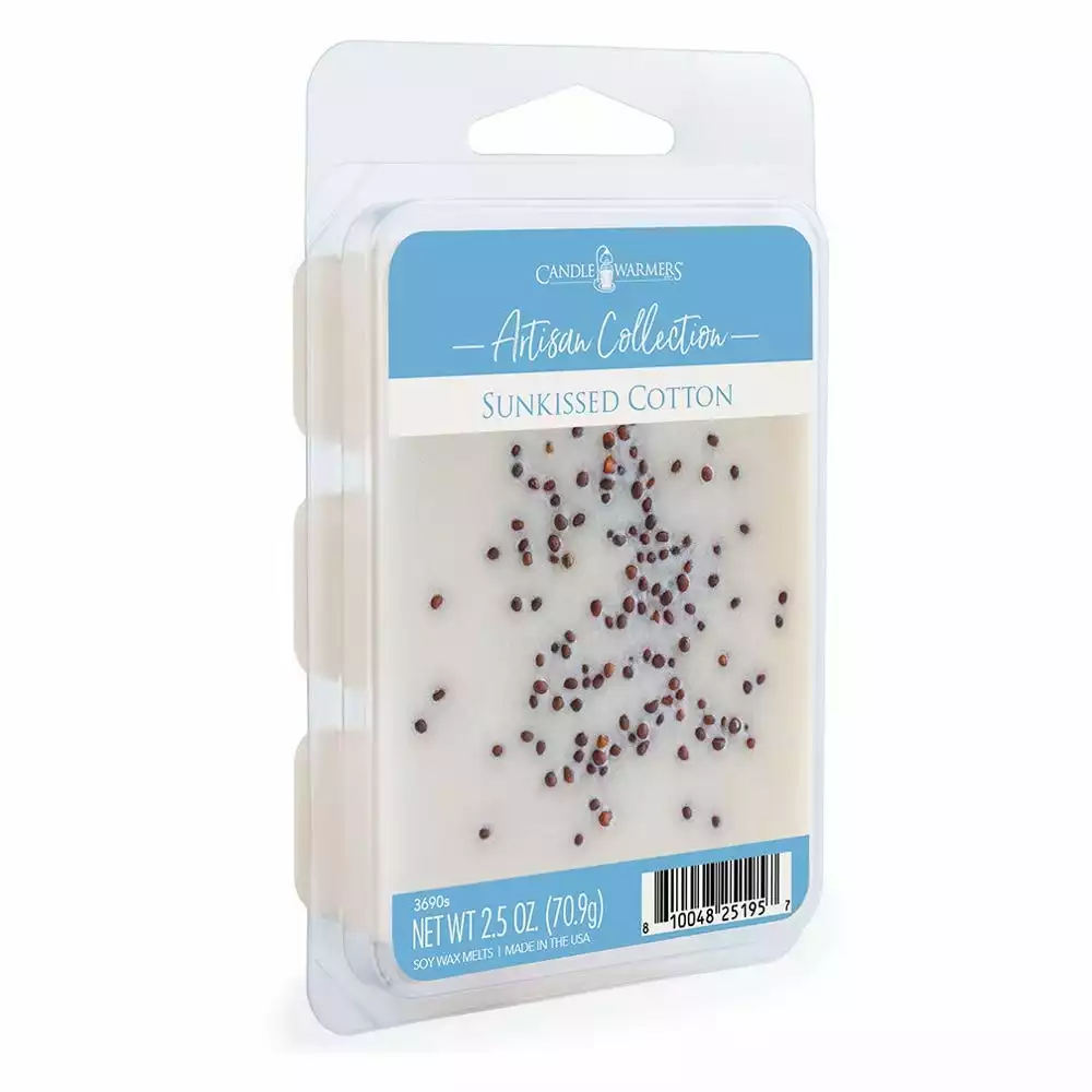 Candle Warmers Etc. Sunkissed Cotton Artisan Wax Melt, 2.5 oz.- 3690s-RK - Wax Melts 3 Candle Warmers Etc. Sunkissed Cotton Artisan Wax Melt, 2.5 oz.- 3690s-RK - Wax Melts
