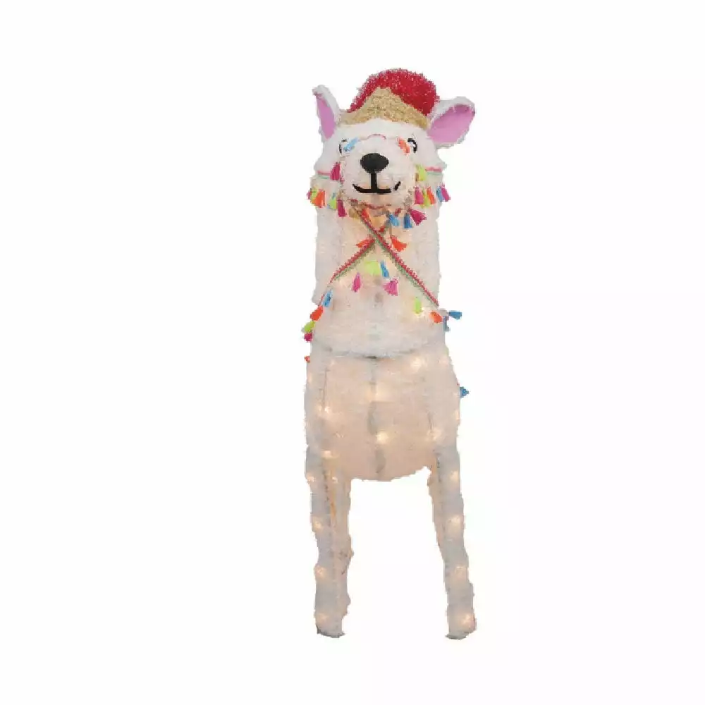 Four Seasons 30" Christmas Alpaca Outdoor Yard Decoration with lights - 21DH0707 - Christmas Decor 5 Four Seasons 30" Christmas Alpaca Outdoor Yard Decoration with lights - 21DH0707 - Christmas Decor - Image 3