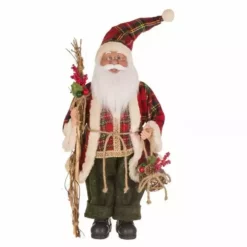 Various Brands Fabric Standing Santa - JK47024 - Décor