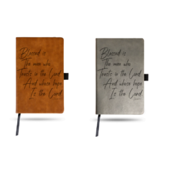 Rico Laser Engraved Bible Verse Notepad With Jeremiah 17:7 - Books and Magazines