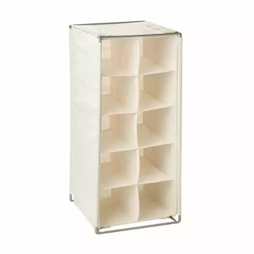 Honey-Can-Do HoneyCanDo 10 Pair Steel Frame Canvas Shoe Rack SHO01656 - Closet Organization 4 Honey-Can-Do HoneyCanDo 10 Pair Steel Frame Canvas Shoe Rack SHO01656 - Closet Organization - Image 2