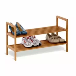 Honey-Can-Do HoneyCanDo 2Tier Bamboo Shoe Storage Rack SHO01600 - Closet Organization