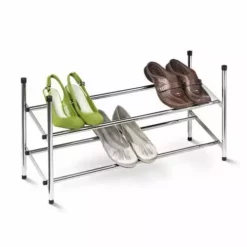 Honey-Can-Do HoneyCanDo 2Tier Chrome Expandable Stackable Shoe Rack SHO01170 - Laundry Baskets