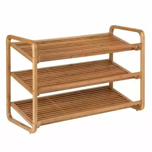 Honey-Can-Do HoneyCanDo 3Tier Deluxe Bamboo Shoe Storage Rack SHO01599 - Closet Organization 5 Honey-Can-Do HoneyCanDo 3Tier Deluxe Bamboo Shoe Storage Rack SHO01599 - Closet Organization - Image 3
