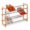 Honey-Can-Do HoneyCanDo 3Tier Metal & Wood Expandable Stackable Shoe Rack SHO01372 - Closet Organization -Hearth & Home Store honey can do 3 tier metal wood expandable stackable shoe rack sho 01372 4