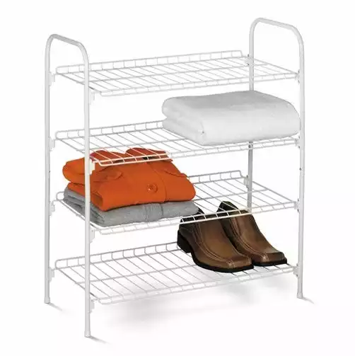 Honey-Can-Do HoneyCanDo 4Tier Closet Storage Shelf SHO01172 - Closet Organization 3 Honey-Can-Do HoneyCanDo 4Tier Closet Storage Shelf SHO01172 - Closet Organization